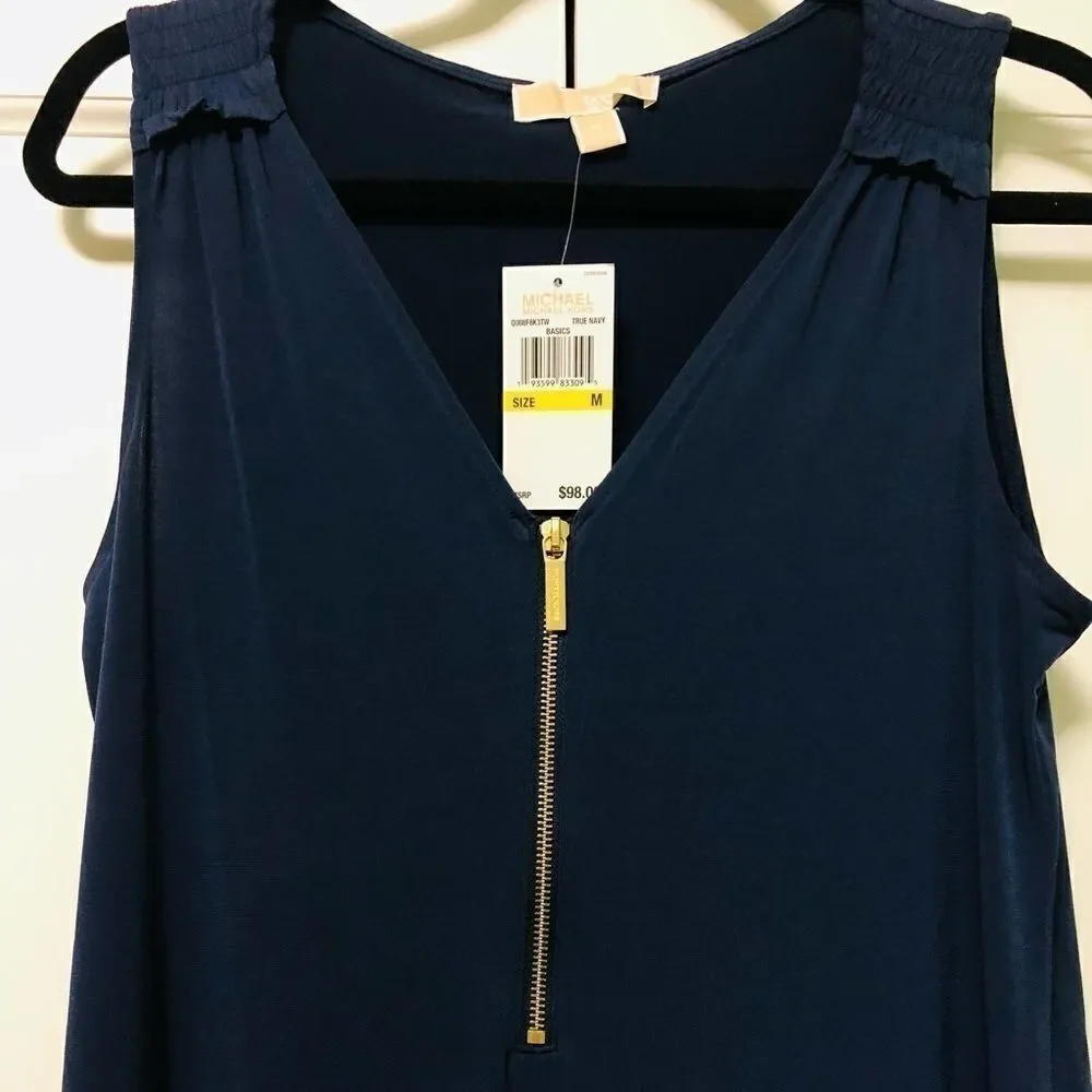 NWT: Michael Kors Front-zip Dress - Picture 3 of 7